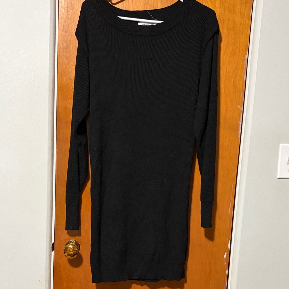 Chic Black Long Sleeve Dress